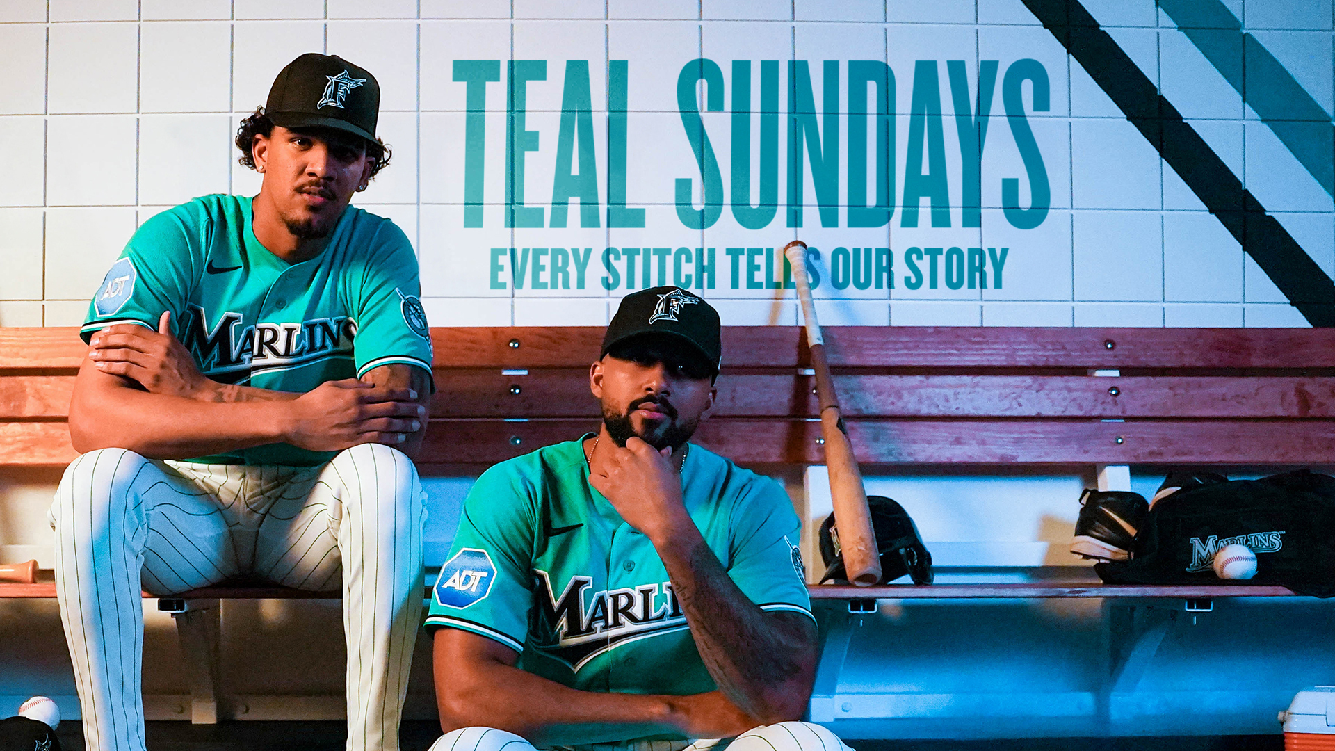 Marlins teal throwback 2026 NL franchise sleeve patch